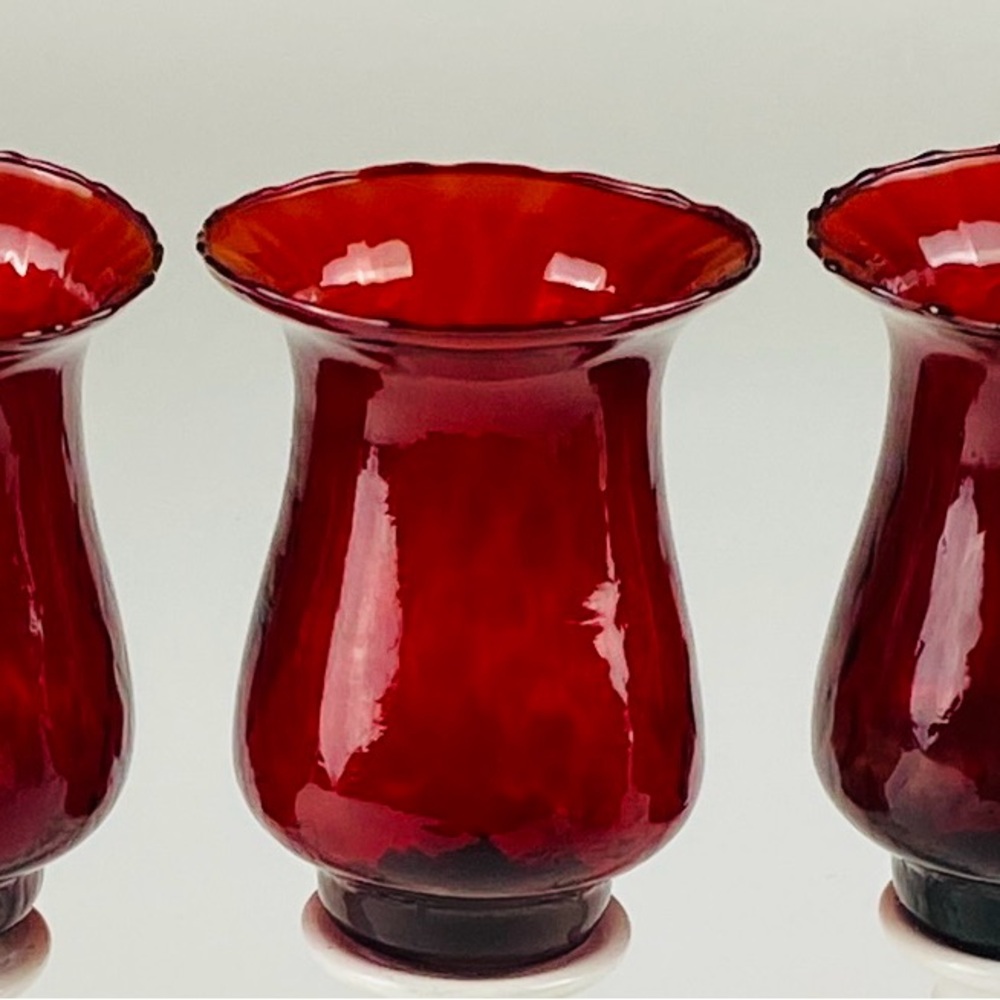 Home Interiors Ruby Red Candle Holders - Picture 6 of 9